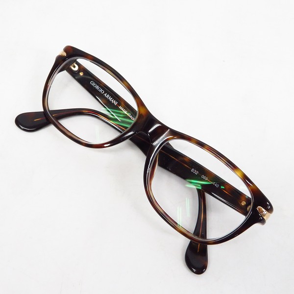 実際に弊社で買取させて頂いたGIORGIO ARMANI/ジョルジオアルマーニ イタリア製 鼈甲柄 メガネフレーム 832 063
