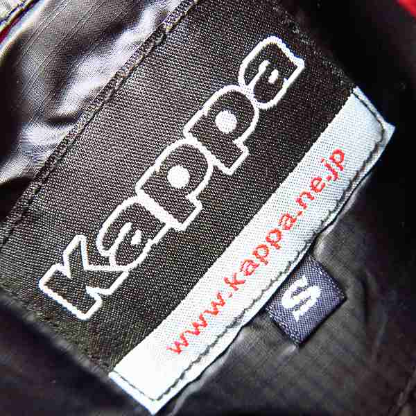 実際に弊社で買取させて頂いた【未使用】Kappa/カッパ ロゴワッペン付きダウンベスト ゴルフウェア ブラック×レッド KG652VE42/Sの画像 2枚目