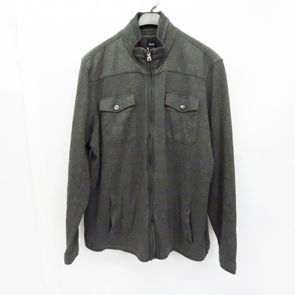実際に弊社で買取させて頂いた【JPタグ】HUGO BOSS/ヒューゴボス 胸ポケット ジップアップジャケット/ブルゾン XXXL