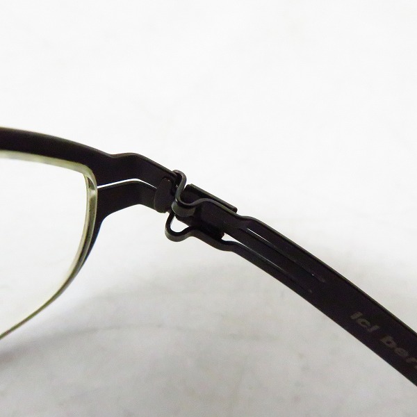 実際に弊社で買取させて頂いたic! berlin/アイシーベルリン model fred メガネフレーム/アイウェア/眼鏡 【度入り】の画像 5枚目