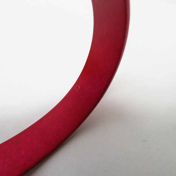 実際に弊社で買取させて頂いたroarguns/ロアーガンズ NO WAR NO KILLS NO GUNS BANGLE バングル レッド 18FGQ-25の画像 6枚目