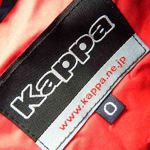 実際に弊社で買取させて頂いた【未使用】Kappa/カッパ ワッペン付き中綿ブルゾン ゴルフウェア レッド×ネイビー KG6520T43/Oの画像 2枚目