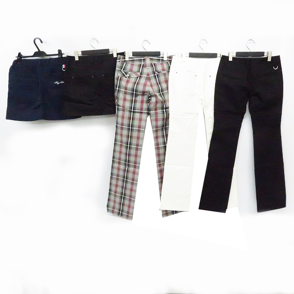 実際に弊社で買取させて頂いた【未使用】Kappa/カッパ  レディース ゴルフウエア スウェットスカート/チェックパンツ等 9 ボトムス 5点セットの画像 1枚目