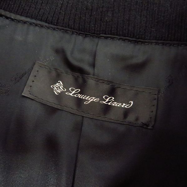 実際に弊社で買取させて頂いたLOUNGE LIZARD/ラウンジリザード カウハイド レザー シングル ライダース ジャケット/1の画像 2枚目