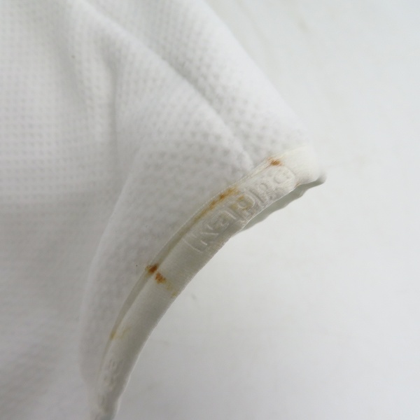 実際に弊社で買取させて頂いた【未使用】Kappa/カッパ ジップアップストレッチフリースジャケット ゴルフウェア ホワイト×ネイビー KG652KT53/Lの画像 6枚目