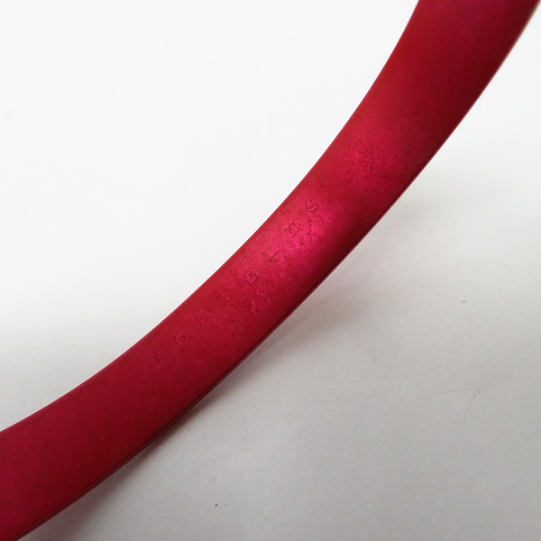 実際に弊社で買取させて頂いたroarguns/ロアーガンズ NO WAR NO KILLS NO GUNS BANGLE バングル レッド 18FGQ-25の画像 5枚目