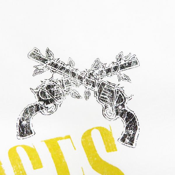 実際に弊社で買取させて頂いた【未使用】roarguns/ロアーガンズ "Guns N' Roses" PISTOL PRINT TEE Tシャツ ホワイト 18MGT-16/4の画像 4枚目