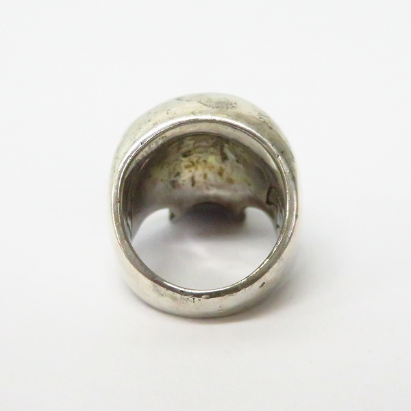 実際に弊社で買取させて頂いたCRAZY PIG/クレイジーピッグ LARGE EVIL SKULL ラージ エビル スカルリング/17号の画像 3枚目