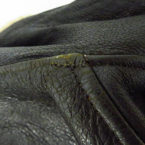 実際に弊社で買取させて頂いたBACKLASH/バックラッシュ スペインムートン B-3タイプ レザージャケット  1156-01/3の画像 6枚目