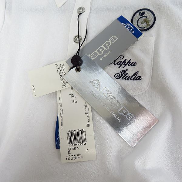 実際に弊社で買取させて頂いた【未使用】Kappa/カッパ  レディース ゴルフウエア チェック柄ダウンベスト/ポロシャツ/2WAY ジャケット等/M 5点セットの画像 5枚目