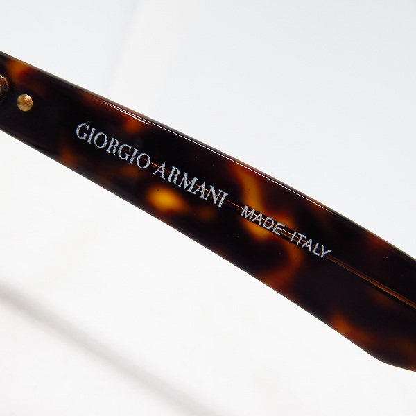 実際に弊社で買取させて頂いたGIORGIO ARMANI/ジョルジオアルマーニ イタリア製 鼈甲柄 メガネフレーム 832 063の画像 4枚目