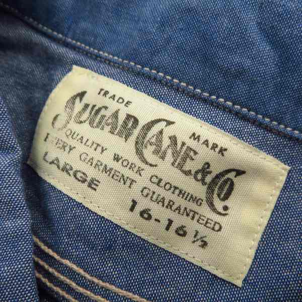 実際に弊社で買取させて頂いたSUGAR CANE/シュガーケーン FICTION ROMANCE 5oz ミックスパターン ワークシャツ SC37341/Lの画像 2枚目