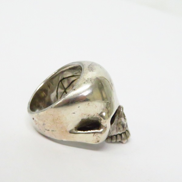 実際に弊社で買取させて頂いたCRAZY PIG/クレイジーピッグ LARGE EVIL SKULL ラージ エビル スカルリング/17号の画像 4枚目