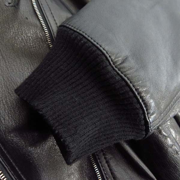 実際に弊社で買取させて頂いたFAD3/ファドスリー ダブルジップレザージャケット/ライダース Mの画像 4枚目