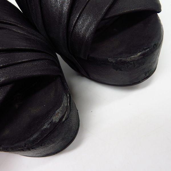 実際に弊社で買取させて頂いたGIVENCHY/ジバンシー バックジップウェッジソールヒール サンダル/36の画像 6枚目