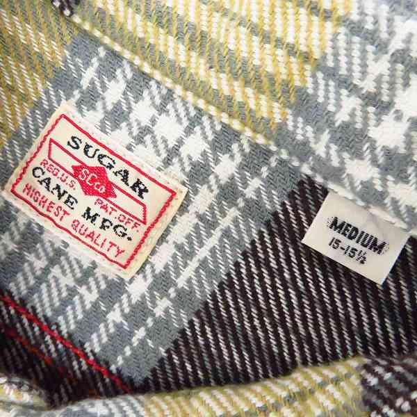 SUGAR CANE ネルシャツ sc27705 SUGAR CANE/シュガーケーン チェック柄 コットン長袖 ネルシャツ