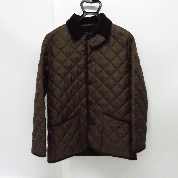 実際に弊社で買取させて頂いたMACKINTOSH SCOTLAND/マッキントッシュスコットランド 襟コーデュロイ キルティング ジャケット 茶/40