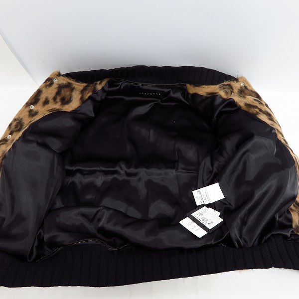 実際に弊社で買取させて頂いた【未使用】roarguns/ロアーガンズ K's別注 スタッズ/スワロ クロスガン アルパカウールメルトンブルゾン 18FGB-21KS/2の画像 4枚目