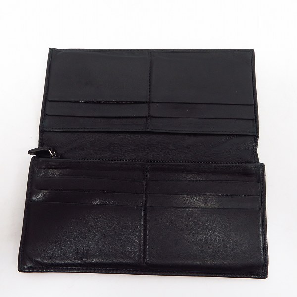 実際に弊社で買取させて頂いたdunhill/ダンヒル SIDECAR/サイドカー  レザー 二つ折り 長財布 QD1010Aの画像 3枚目