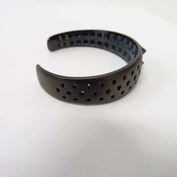 実際に弊社で買取させて頂いた roar by IVXLCDM/ロアー スタッズ&スター バングル ブラック 16FRQ-55/1の画像 3枚目