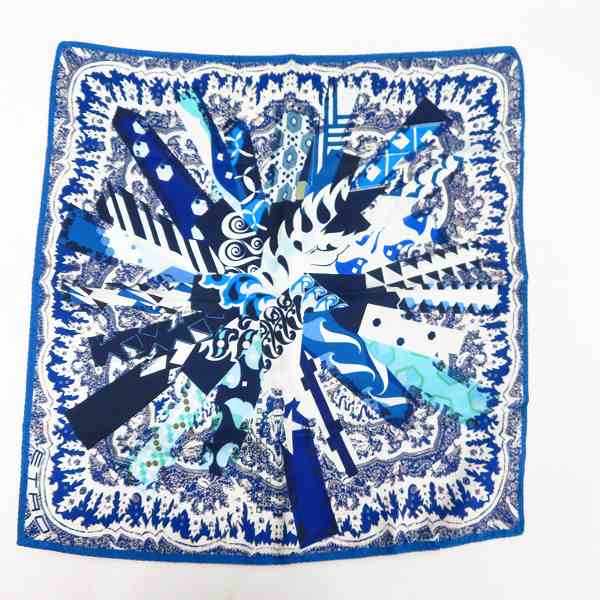 実際に弊社で買取させて頂いたETRO/エトロ SILK/シルク 100％ 総柄 ポケットチーフ 2点セットの画像 1枚目