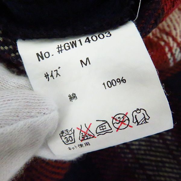 実際に弊社で買取させて頂いたGARNI/ガルニ チェックワークシャツ GW14003/Mの画像 3枚目