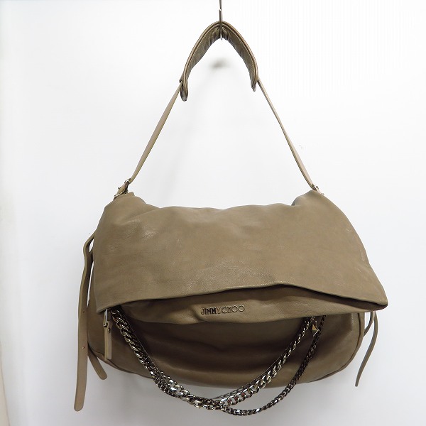 実際に弊社で買取させて頂いたJIMMY CHOO/ジミーチュウ BIKER/バイカー レザー チェーン ショルダーバッグ