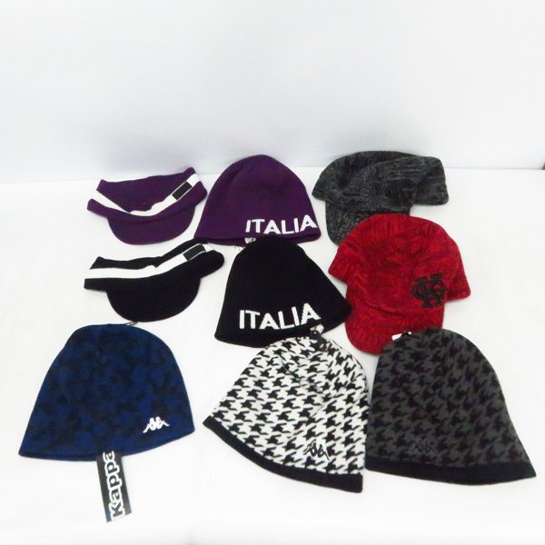 実際に弊社で買取させて頂いた【未使用含む】kappa/カッパ ゴルフ ニット サンバイザー/キャップ/ビーニー帽子 9点セット