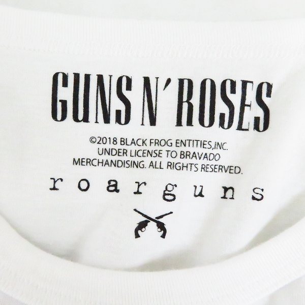 実際に弊社で買取させて頂いた【未使用】roarguns/ロアーガンズ "Guns N' Roses" PISTOL SWAROVSKI TEE Tシャツ ホワイト 18MGT-15/4の画像 2枚目