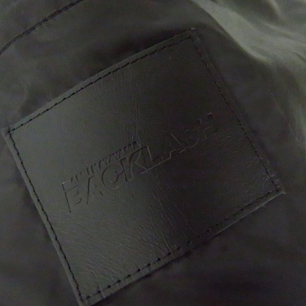 実際に弊社で買取させて頂いたBACKLASH/バックラッシュ クロム鞣し カンガルーレザー ダウンジャケット 1363-02/XXXLの画像 2枚目