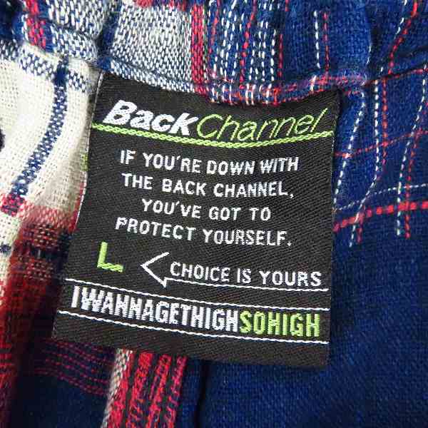 実際に弊社で買取させて頂いたBackChannel/バックチャンネル ハーフパンツ チェック/Lの画像 2枚目