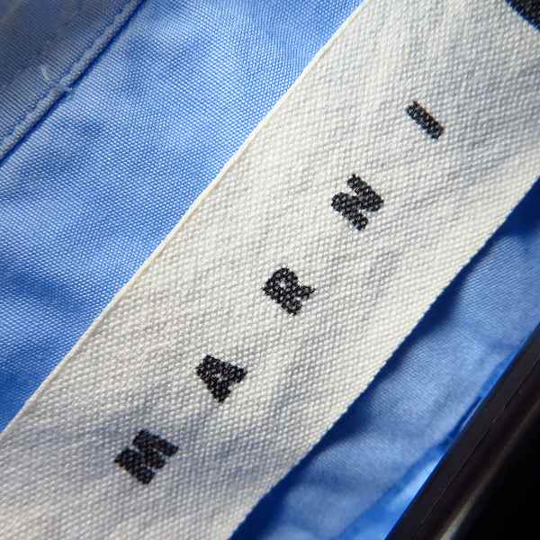 実際に弊社で買取させて頂いたMARNI/マルニ コットン 長袖シャツ ブルー/44の画像 2枚目