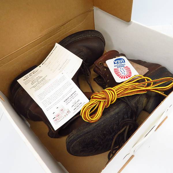 実際に弊社で買取させて頂いたWHITE’S BOOTS/ホワイツ 6インチ スモークジャンパー 350BV 9-1/2Dの画像 7枚目