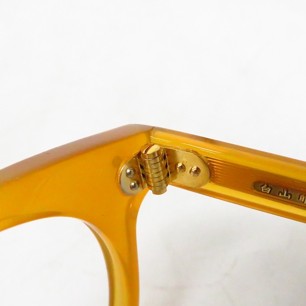 実際に弊社で買取させて頂いた白山眼鏡店/ハクサンガンキョウテン ボストン型 眼鏡/メガネフレーム/アイウェア 1976の画像 4枚目