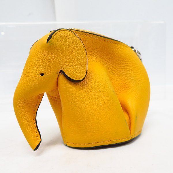 実際に弊社で買取させて頂いたLOEWE/ロエベ レザー エレファントコインケース イエロー