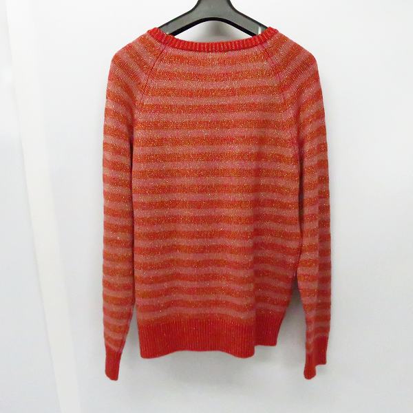 実際に弊社で買取させて頂いたMAISON KITSUNE×Peter Jensen/メゾンキツネ×ピーター イェンセン ボーダー長袖ニット/Sの画像 1枚目