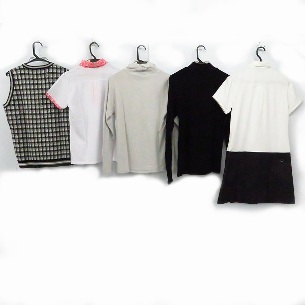 実際に弊社で買取させて頂いた【未使用】Kappa/カッパ  レディース ゴルフウエア ワンピース/長袖 ハイネックシャツ/Vネックベスト等/L 5点セットの画像 1枚目