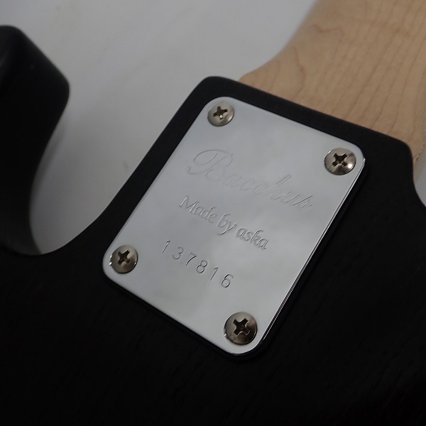 実際に弊社で買取させて頂いた★Bacchus/バッカス WOODLINE DX5/E BLK/OIL 飛鳥ファクトリー 5弦 エレキベース ギグケース付きの画像 8枚目