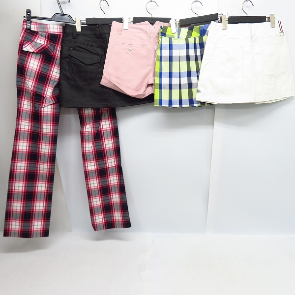 実際に弊社で買取させて頂いた【未使用含む】Kappa/カッパ  レディース ゴルフウエア プリーツスカート/ショートパンツ/ロングパンツ 7 ボトムス 5点セットの画像 1枚目