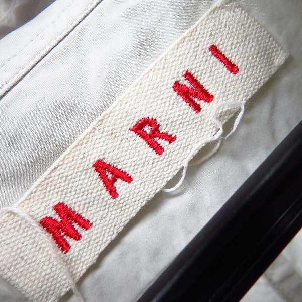 実際に弊社で買取させて頂いたMARNI/マルニ コットン 長袖シャツ ライトグレー/44の画像 2枚目