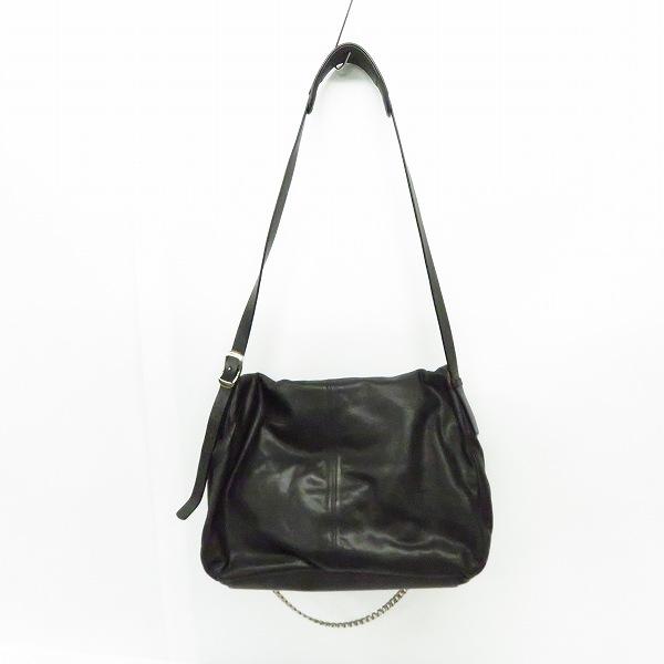 実際に弊社で買取させて頂いたJIMMY CHOO/ジミーチュウ ブラック メッセンジャー/ショルダーバッグ の画像 1枚目