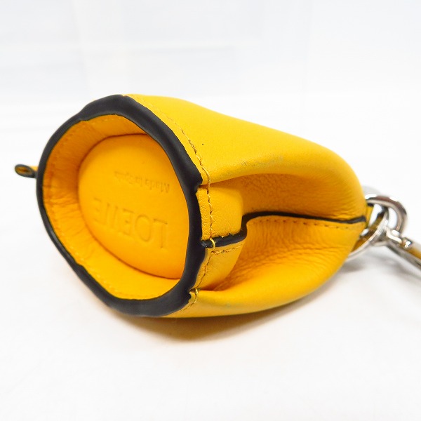 実際に弊社で買取させて頂いたLOEWE/ロエベ レザー エレファントコインケース イエローの画像 3枚目