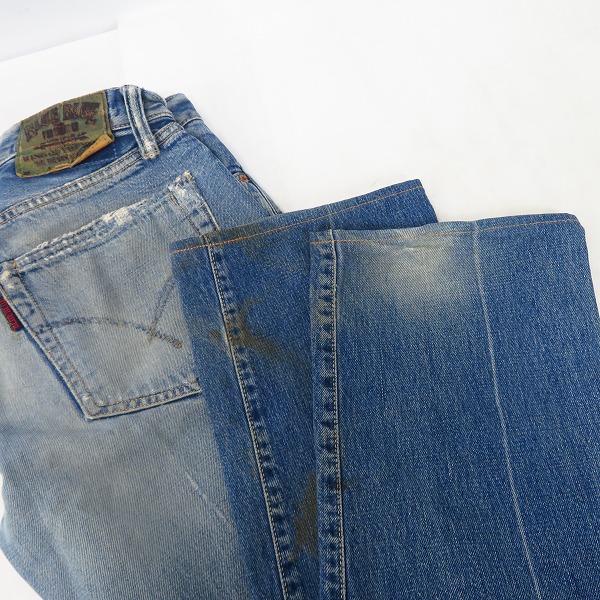 実際に弊社で買取させて頂いたBLUE BLUE/ブルーブルー デニムパンツ/Gパン ダメージ加工/34の画像 8枚目