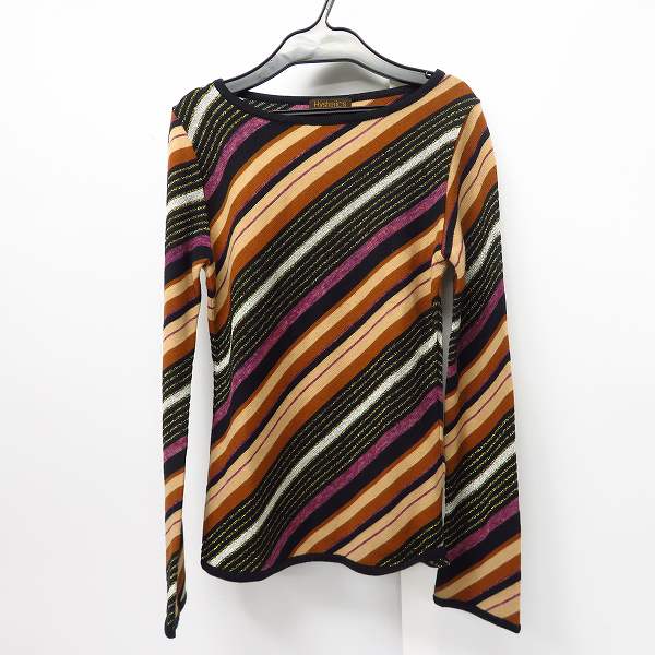 実際に弊社で買取させて頂いたHYSTERICS/ヒステリックス レディース ラメ/ボーダー 長袖 ニット/セーター 3NS-1640/F