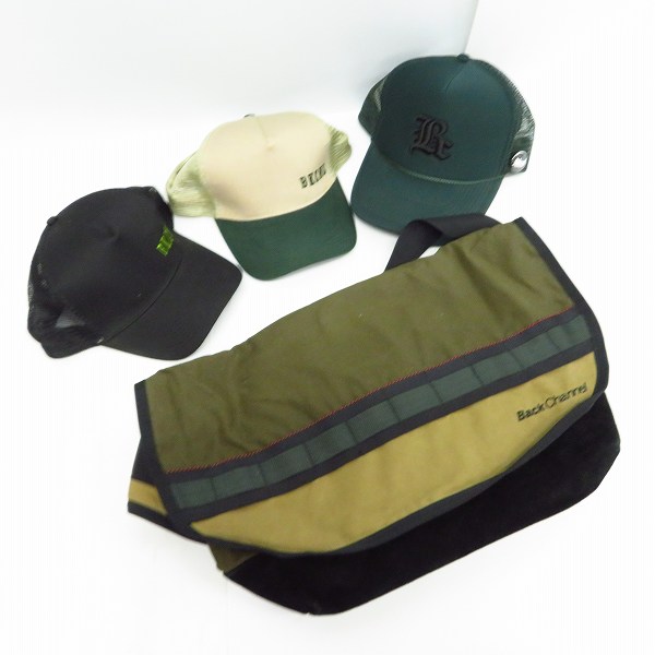 実際に弊社で買取させて頂いたBackChannel/バックチャンネル メッセンジャーバッグ/キャップ 4点セット