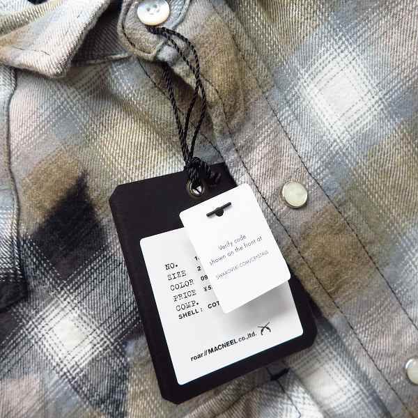 実際に弊社で買取させて頂いた【未使用】roarguns/ロアーガンズ スタッズ/スワロ クロスガン スター オンブレチェックシャツ 18FGS-03A/2の画像 4枚目