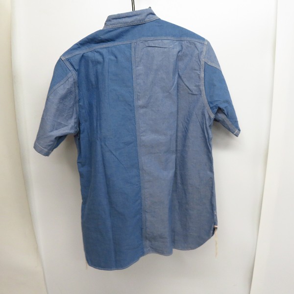 実際に弊社で買取させて頂いたSUGAR CANE/シュガーケーン FICTION ROMANCE 5oz ミックスパターン ワークシャツ SC37341/Lの画像 1枚目