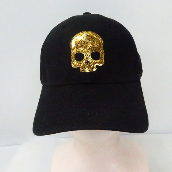 実際に弊社で買取させて頂いたHYDROGEN/ハイドロゲン スパンコールスカル ロゴメッシュキャップの画像 1枚目