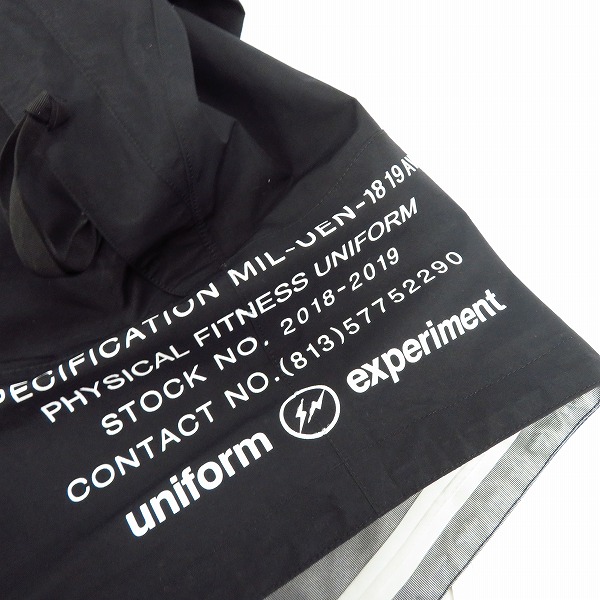 実際に弊社で買取させて頂いたユニフォームエクスペリメント 18-19AW SEAM TAPED MOUNTAIN PARKA/シームテープド マウンテンパーカー UE-189021/3の画像 8枚目