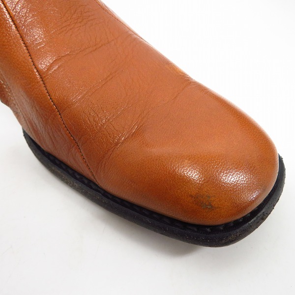 実際に弊社で買取させて頂いたalfredoBANNISTER/アルフレッドバニスター レザー サイドジップ ブーツ ブラウン/42の画像 7枚目